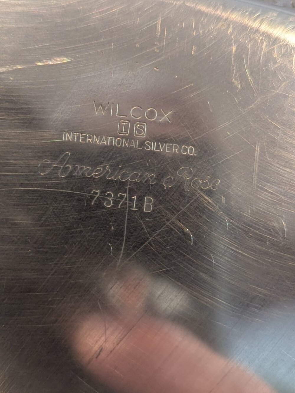 Wilcox American silver company American Rose 7371B Platter - Picture 8 of 13